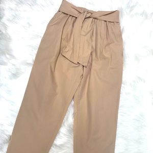 Zara Khaki High Waist Capri Pants Size Medium NWOT